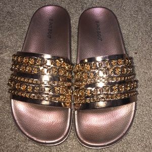 Rose Gold Slides